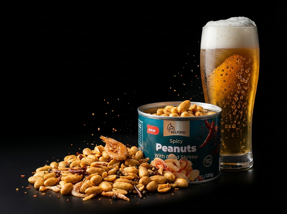 Арахіс з криветками смажений Belfood 120г