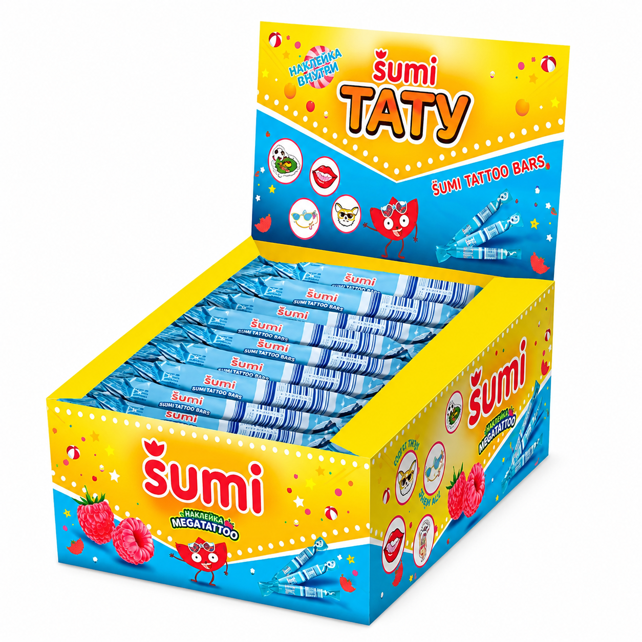 Жувальні цукерки Sumi Tatoo з татушками