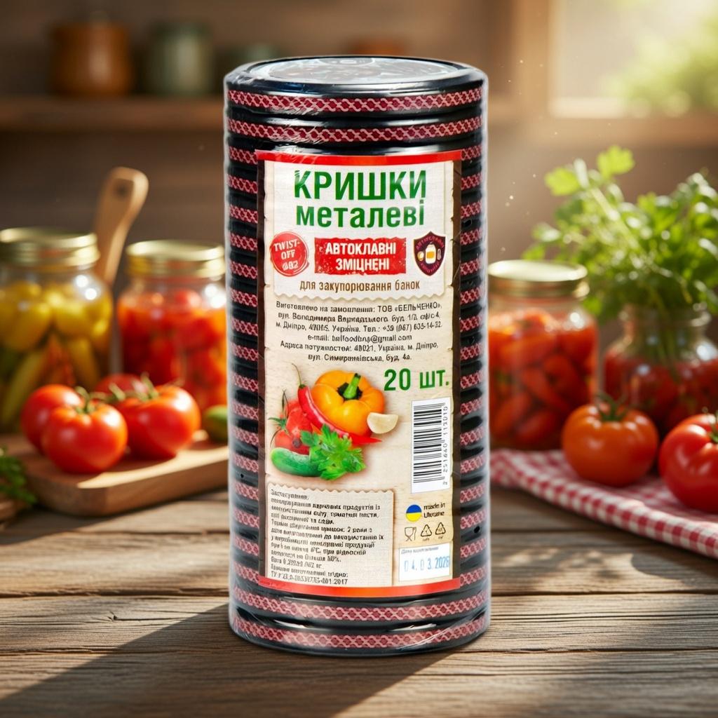 Кришки для консервації Belfood автоклавні ТО 1-82 Premium